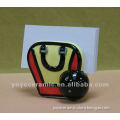 hand painted Bowling ceramic Business Card Holder